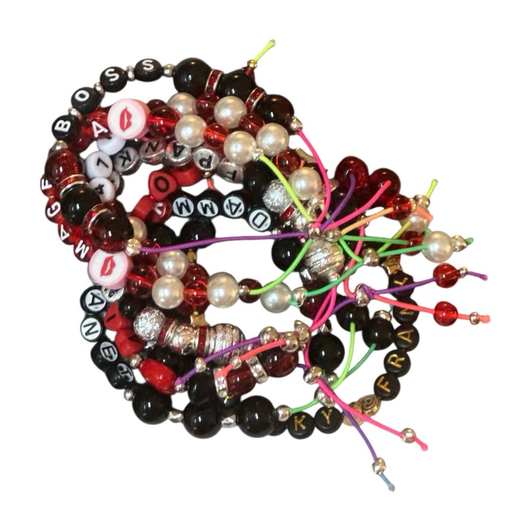 Rocky Horror Bracelets Jewelry Handmade 8 Count Bundle NWOT